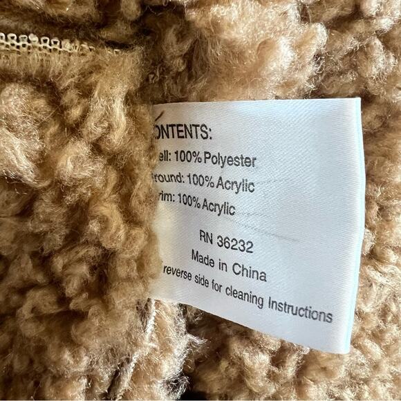 Gallery Women’s Vintage Penny Lane Fur Sherpa Lined Long Brown Maxi Coat Sz XL - Picture 8 of 16